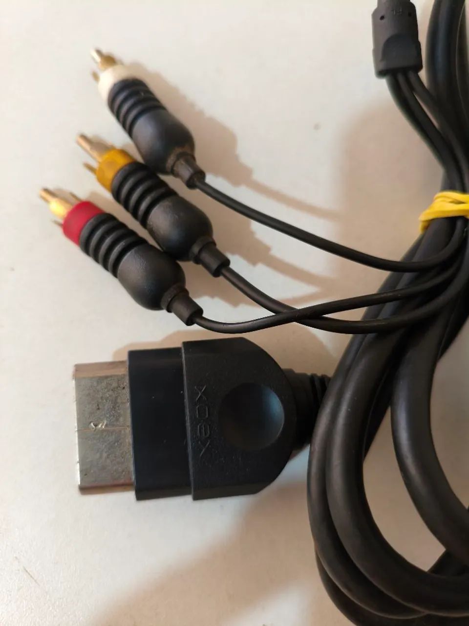 Cabo original de áudio e vídeo Xbox Clássico 