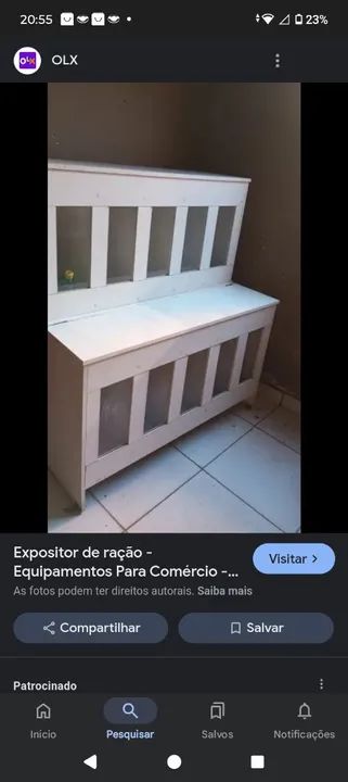 Expositor de Ração para Comércio