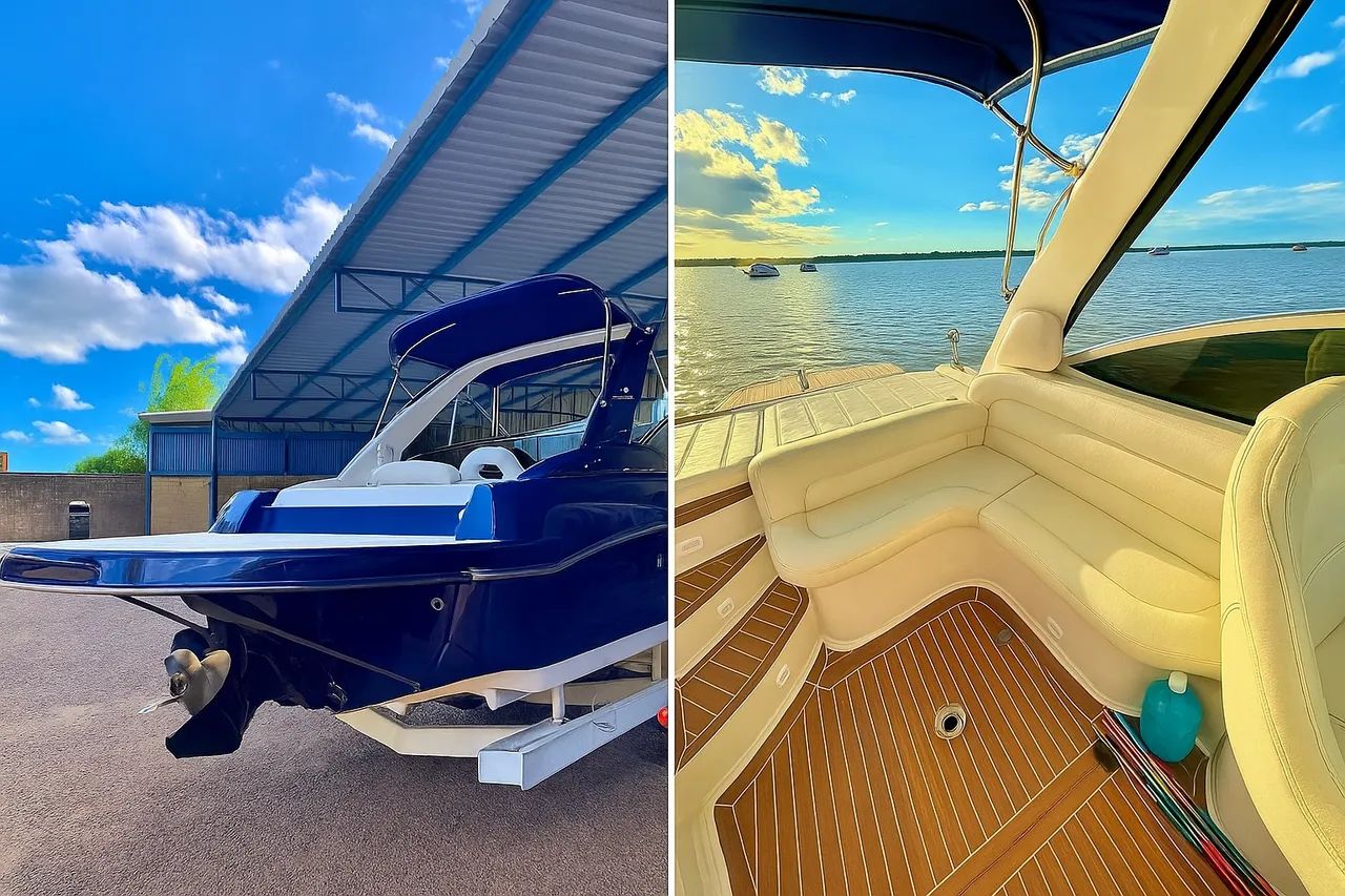 Lancha fs top 23 pés motor 4.3 v6 - Foto 3