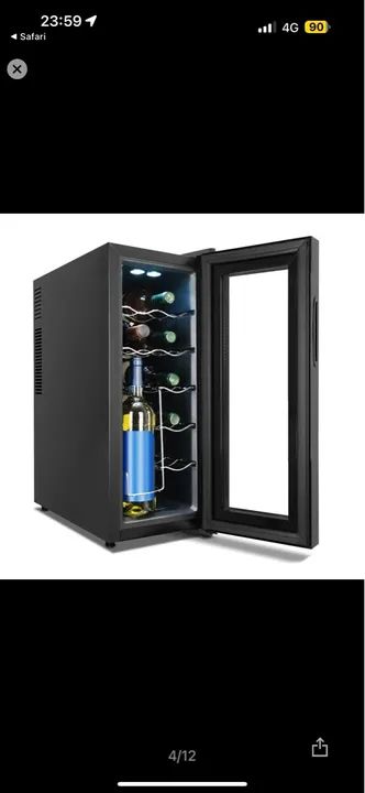 Adega Climatizada 12 Garrafas Philco Display Digital PAD12E Bivolt