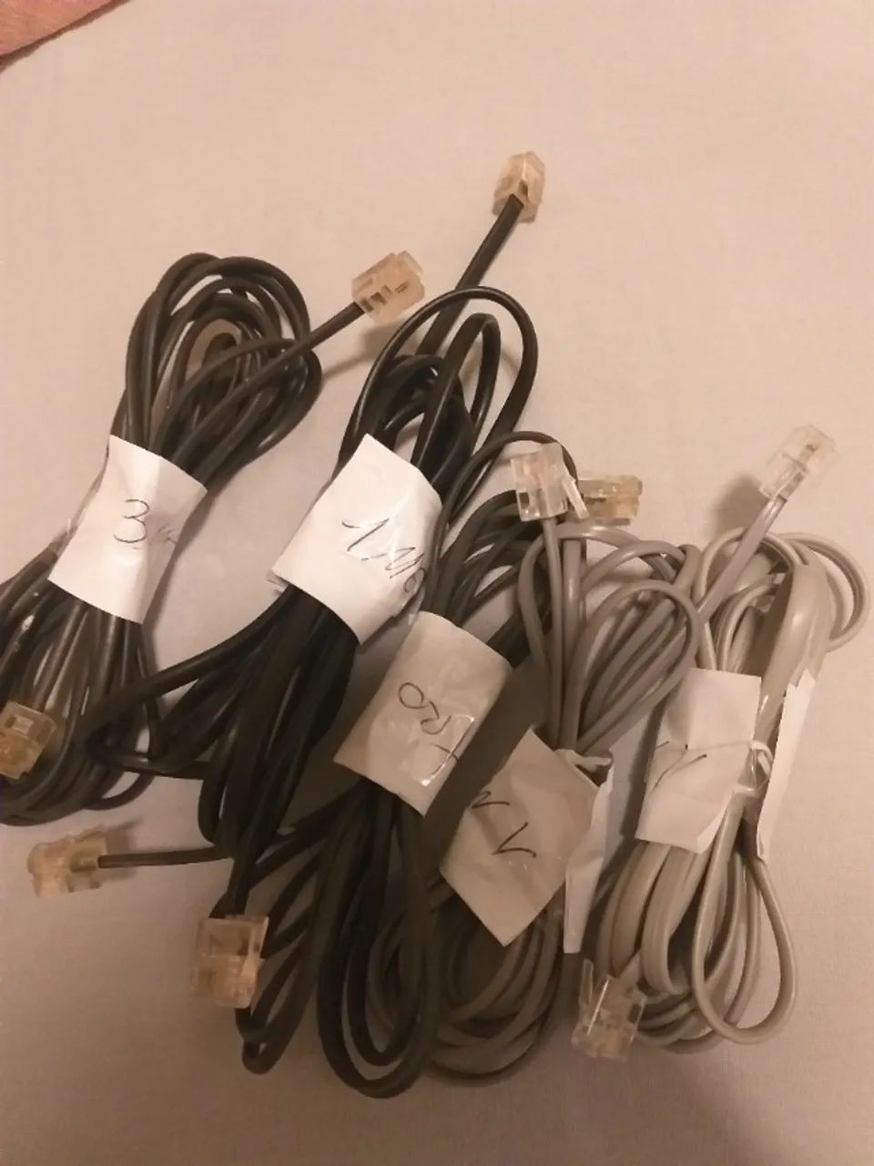 Lote de 6 cabos de telefonia - Foto 2