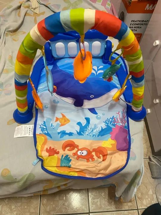 Playmat Infantil com Piano e Arco de Brinquedos - Foto 3