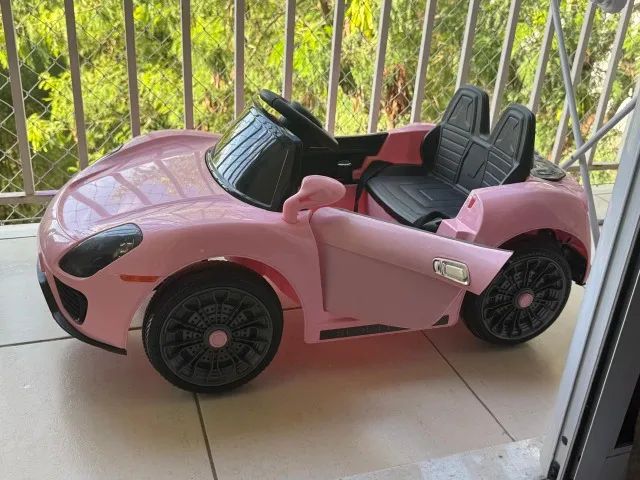 Carro elétrico infantil rosa - Foto 2