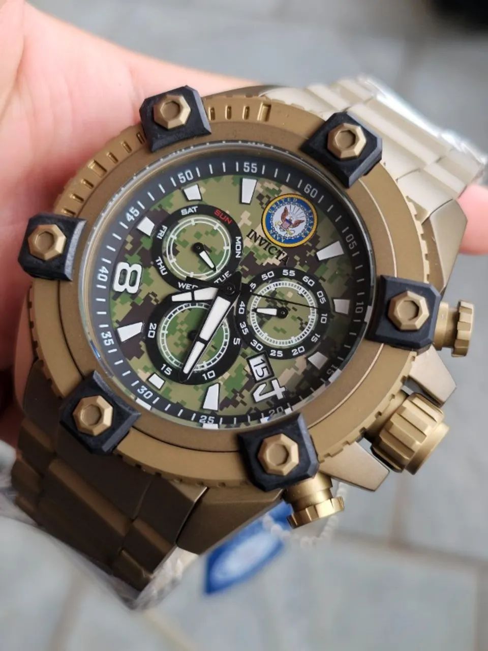 Relógio Invicta U.S. Navy Edição Especial Camuflado 34769 - Foto 4