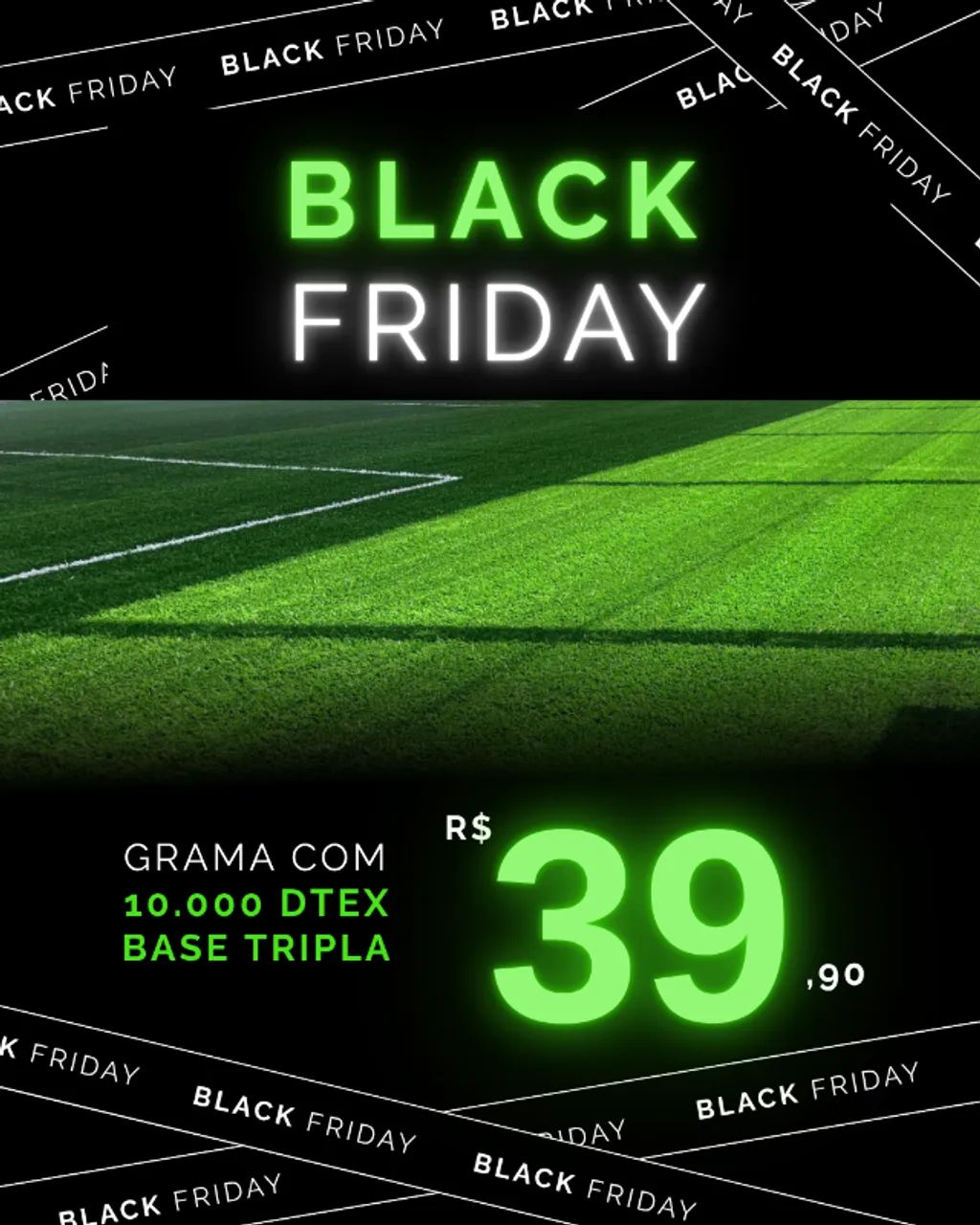 GRAMA ESPORTIVA FIBRILADA 10.000 DTEX - PREÇO ÚNICO NO MERCADO!!