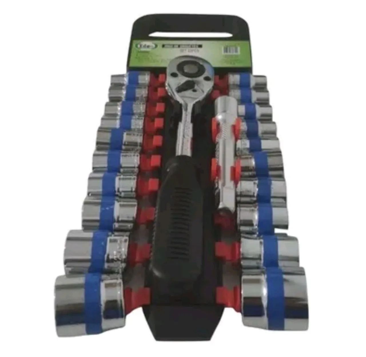 Kit 22 Peças Jogo De Soquetes 1/2 Polegada Aço Cromo Vanádio Profissional