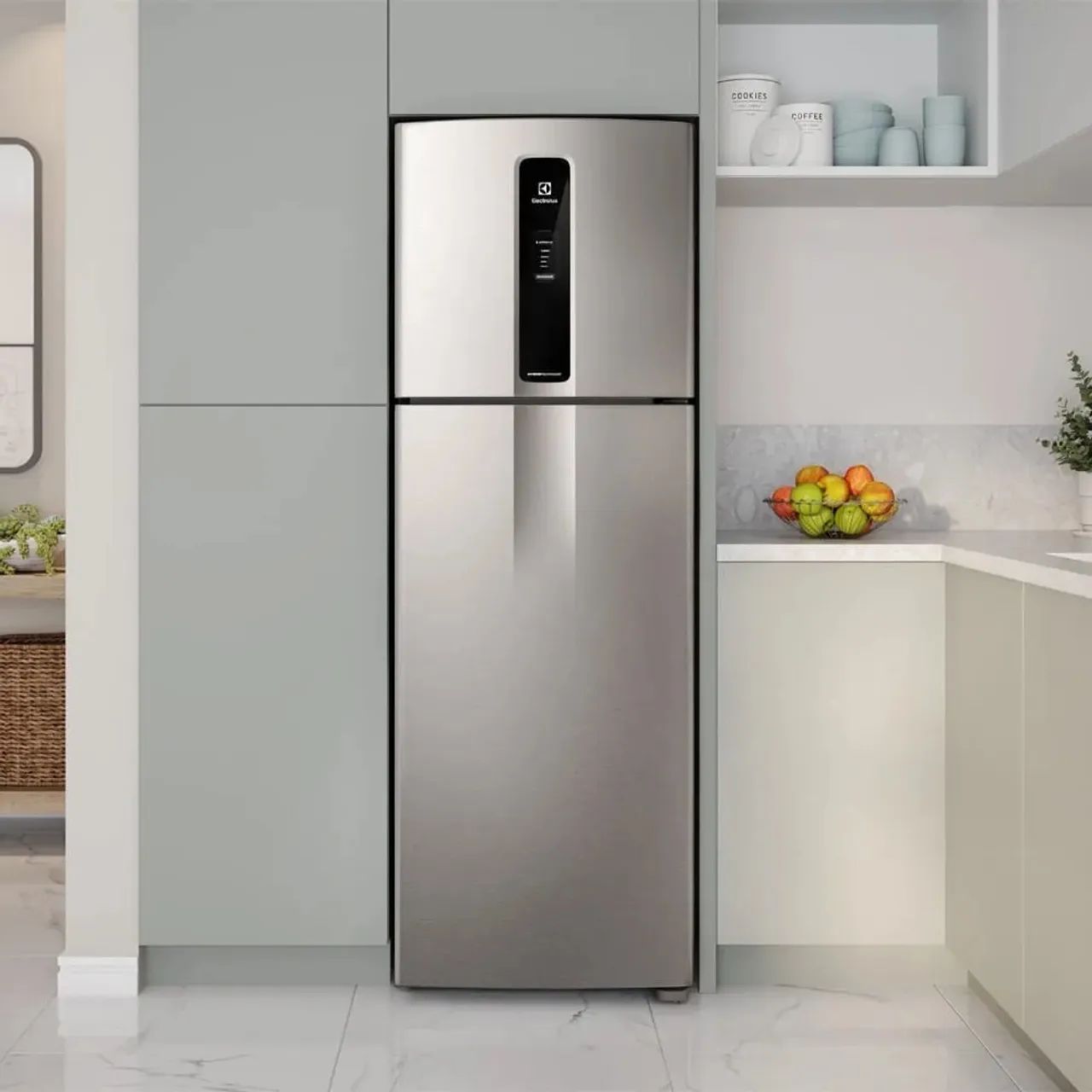 Geladeira Electrolux 390 Litros INVERTER Frost Free 2 Portas - Inox