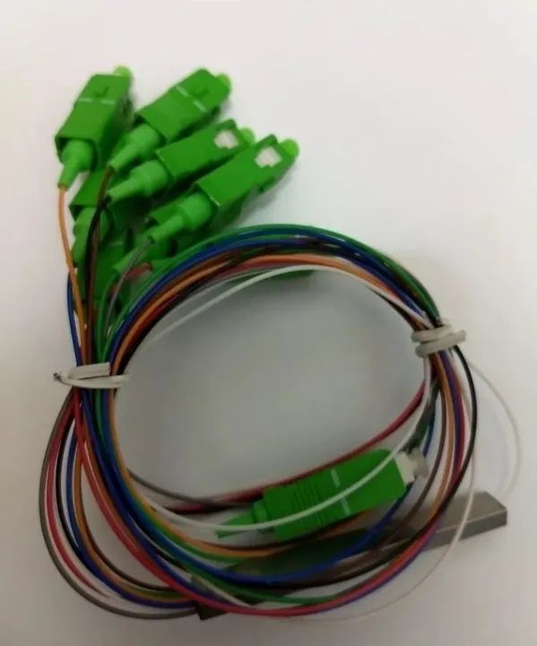 Kit com 10 splitter plc fibra óptica divisor 1x8 sc apc anatel 2flex - Foto 5