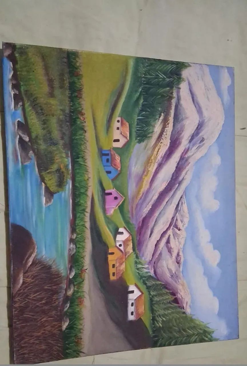 Quadros Antigos (Pinturas Manuais a Óleo) - Foto 4