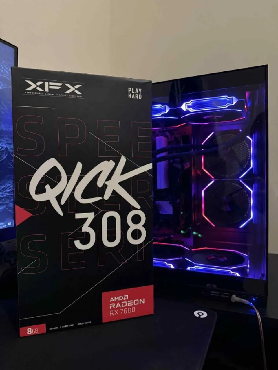 Placa de video Rx 7600 8gb XFX Quick 308, lacrada, 3 anos de garantia, modelo triple fan