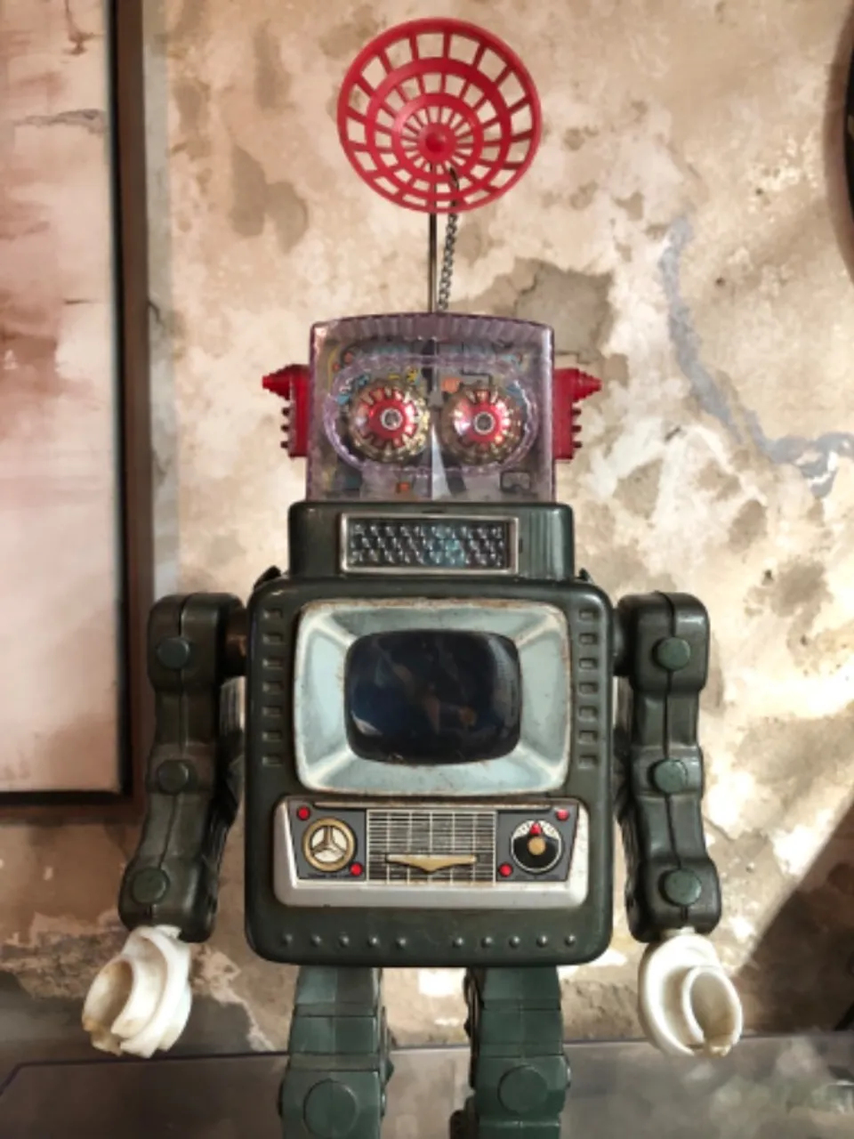 Robô de Lata Japonês Spaceman Alps anos 70 Vintage