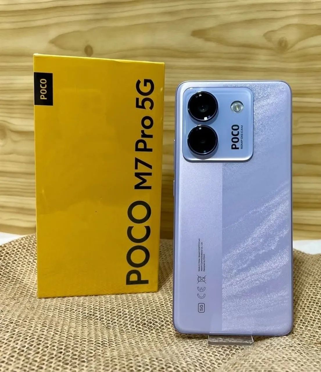 POCO M7 Pro 5G, NFC, 512/12GB RAM, cores: verde, lilás e prata