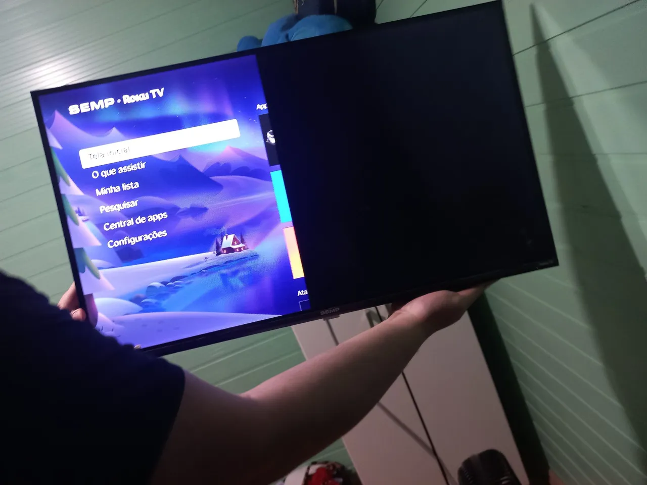 TV SEMP Roku - Tela com defeito