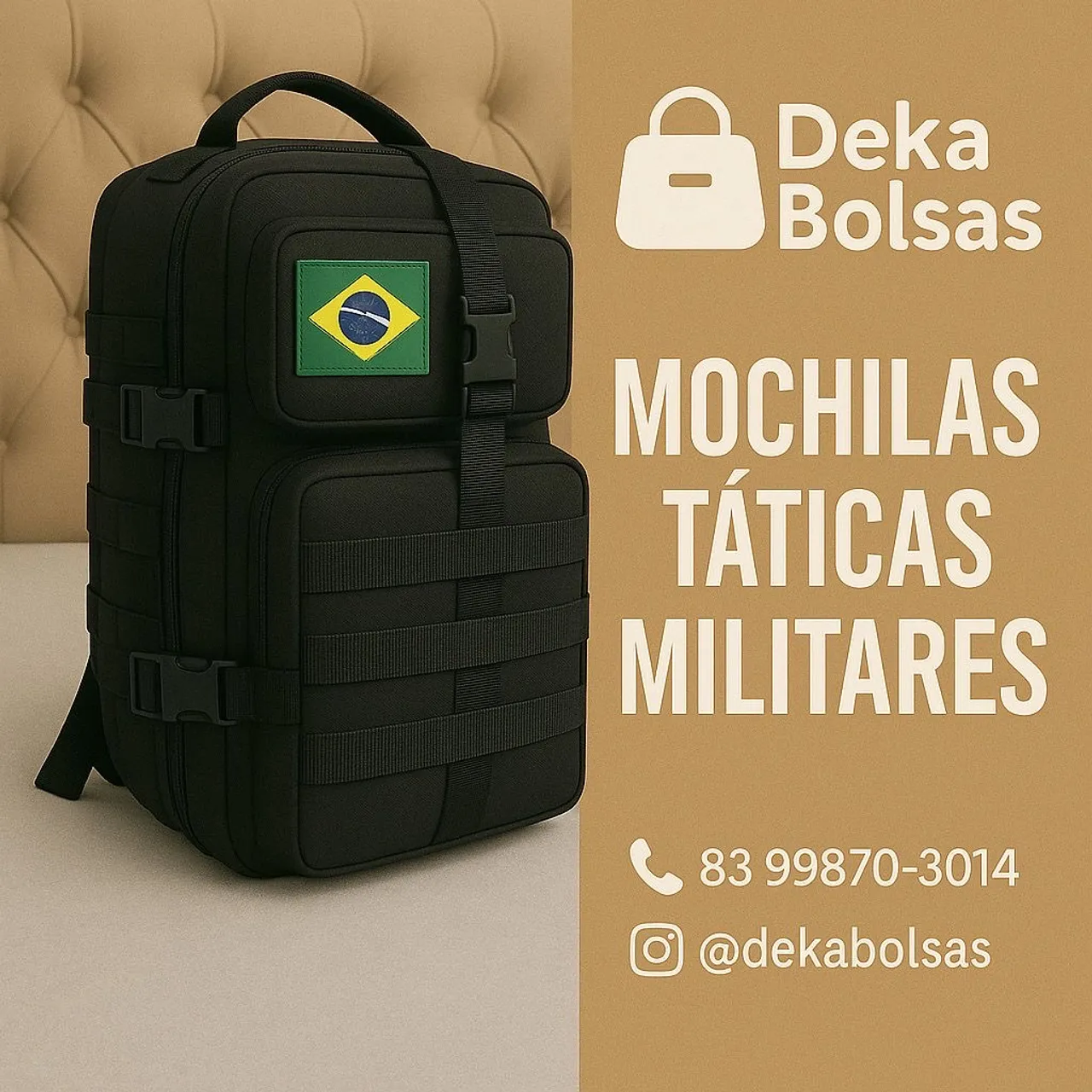Mochila Tática Militar - Pronta para Aventura