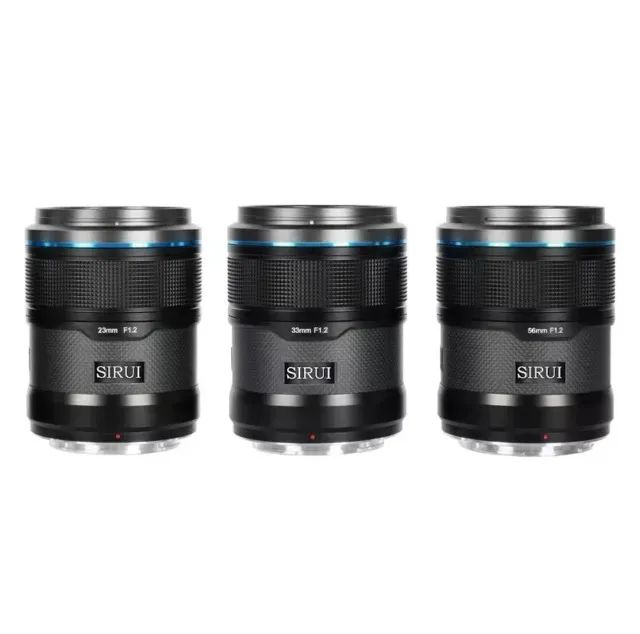 Kit 3 Lentes Sirui F/1.2 APS-C 23mm 33mm 56mm _ Sony E-mount Preto - Foto 6