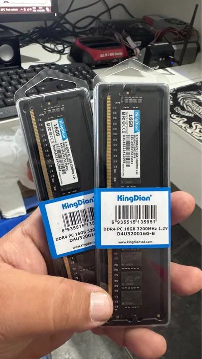 Memória ddr4 16gb 3200mhz
