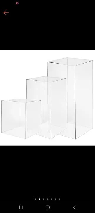 Cubo de  acrilicp de festa 3mm