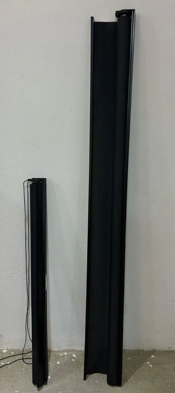 Cortinas Rolo Tela Solar Preta ? Prontas p/ Instalar!