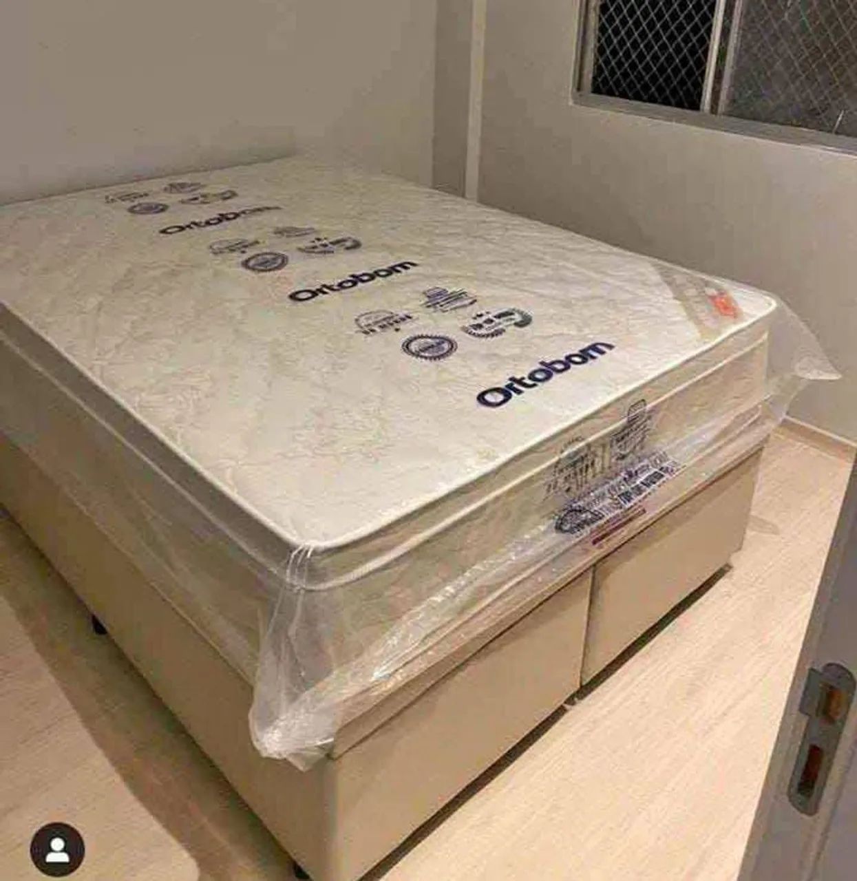 Colchão Ortobom Queen+ Box Baú blindada!! Molas ensacadas 