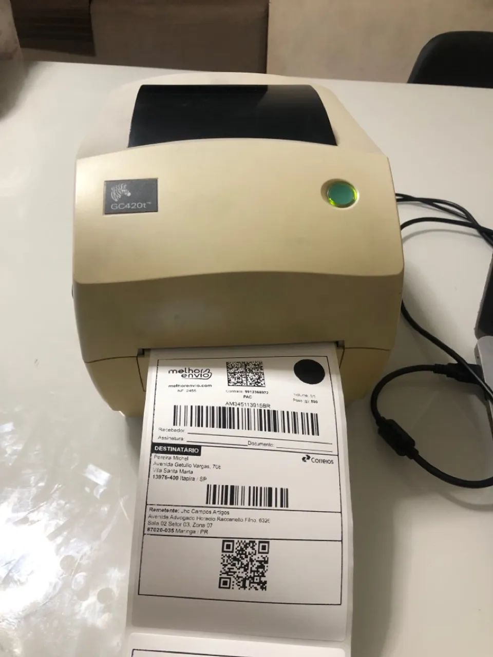 Impressora Zebra GC420t - Nova
