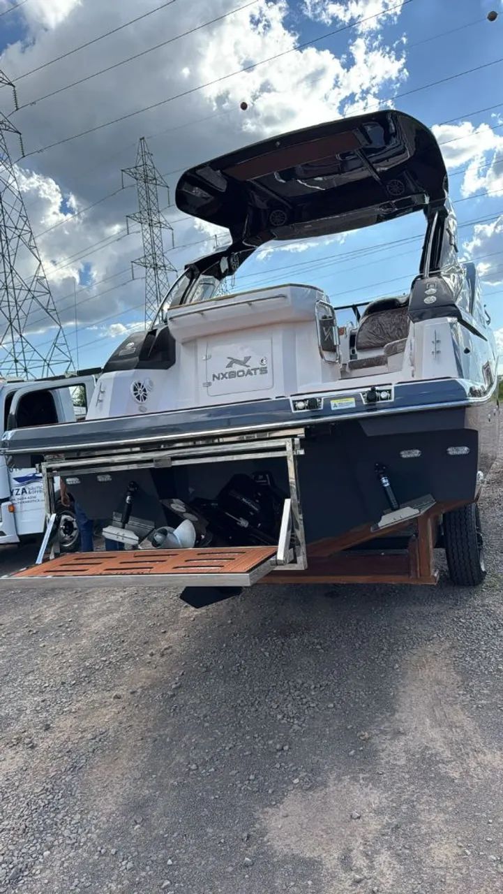 Lancha Nx Boats 290 + Motor 350 Hp Mercruiser + Carreta encalhe  - Foto 11