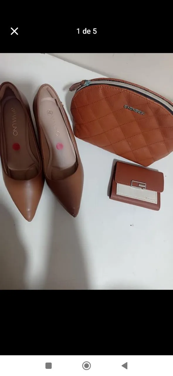 Scarpin  marrom 37