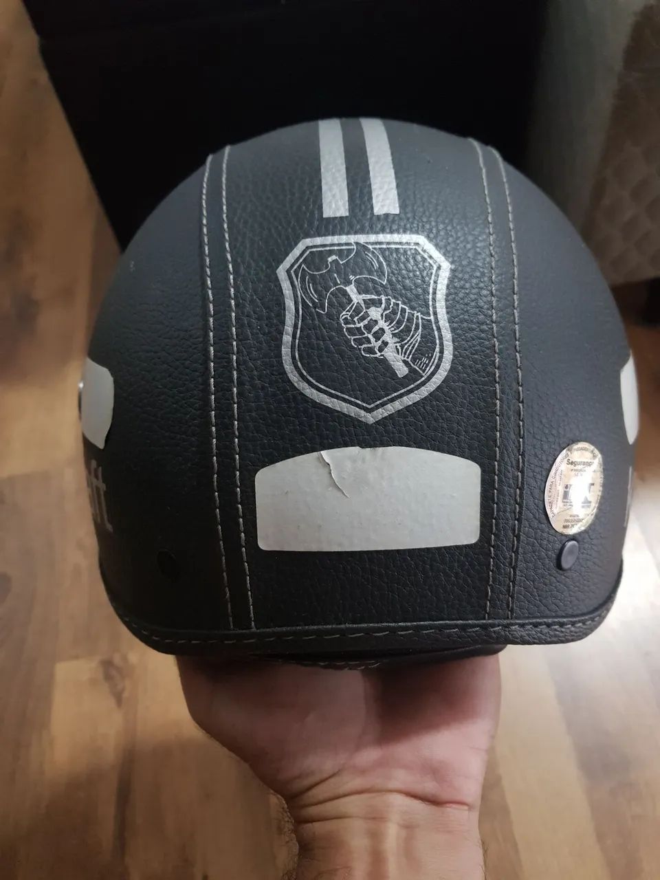 Capacete Kraft preto - Foto 4