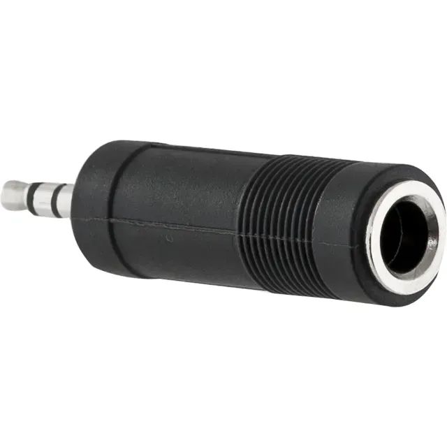 Kit Conector de Áudio Estéreo P2 x P10 - Plug Adaptador Profissional 3,5mm para 6,35mm - Foto 2