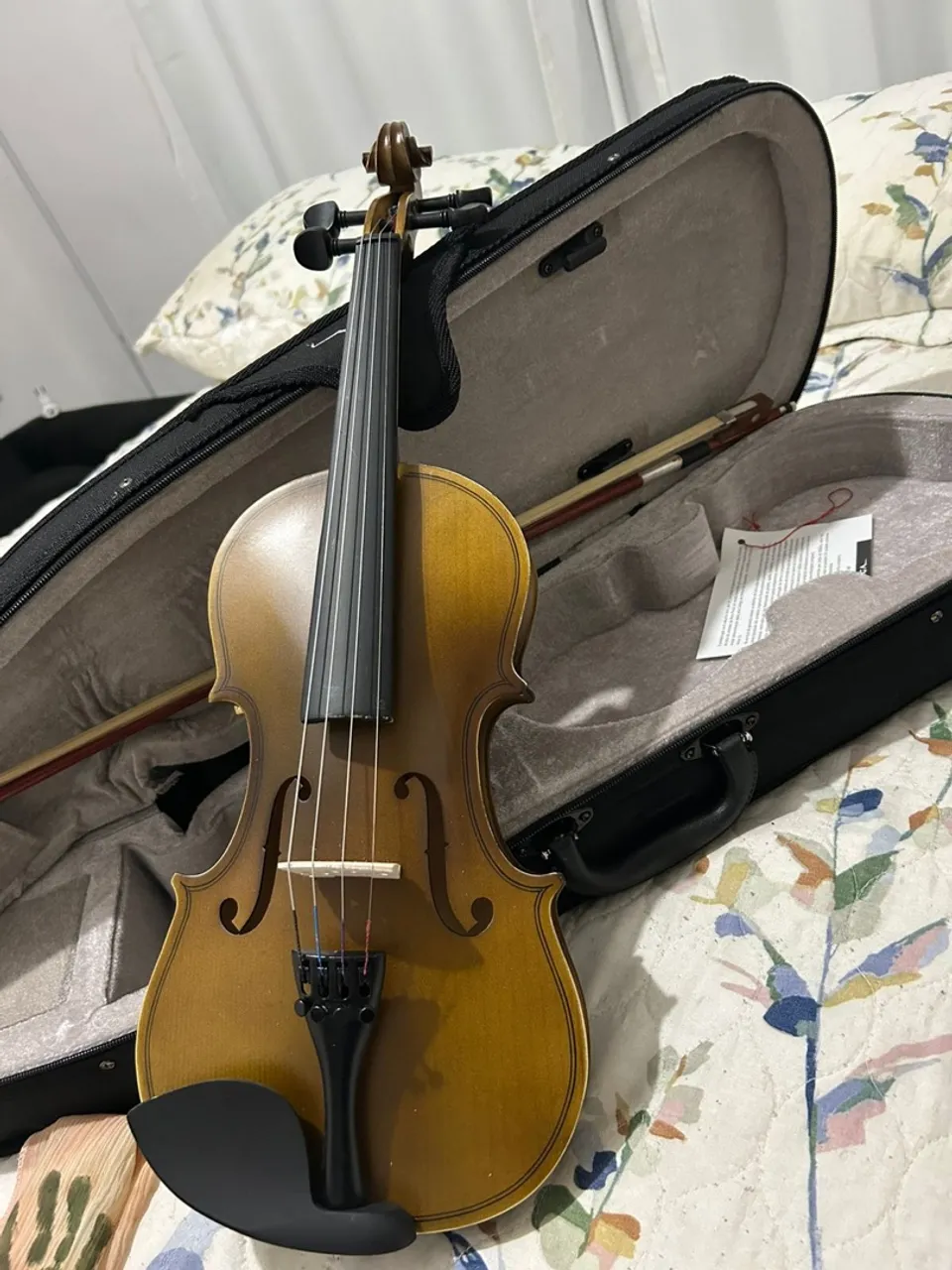 Violino Seminovo com Case e Arco