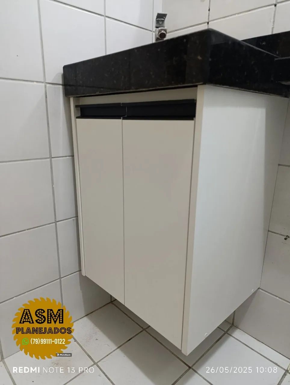 Armário de banheiro planejado branco - Foto 2