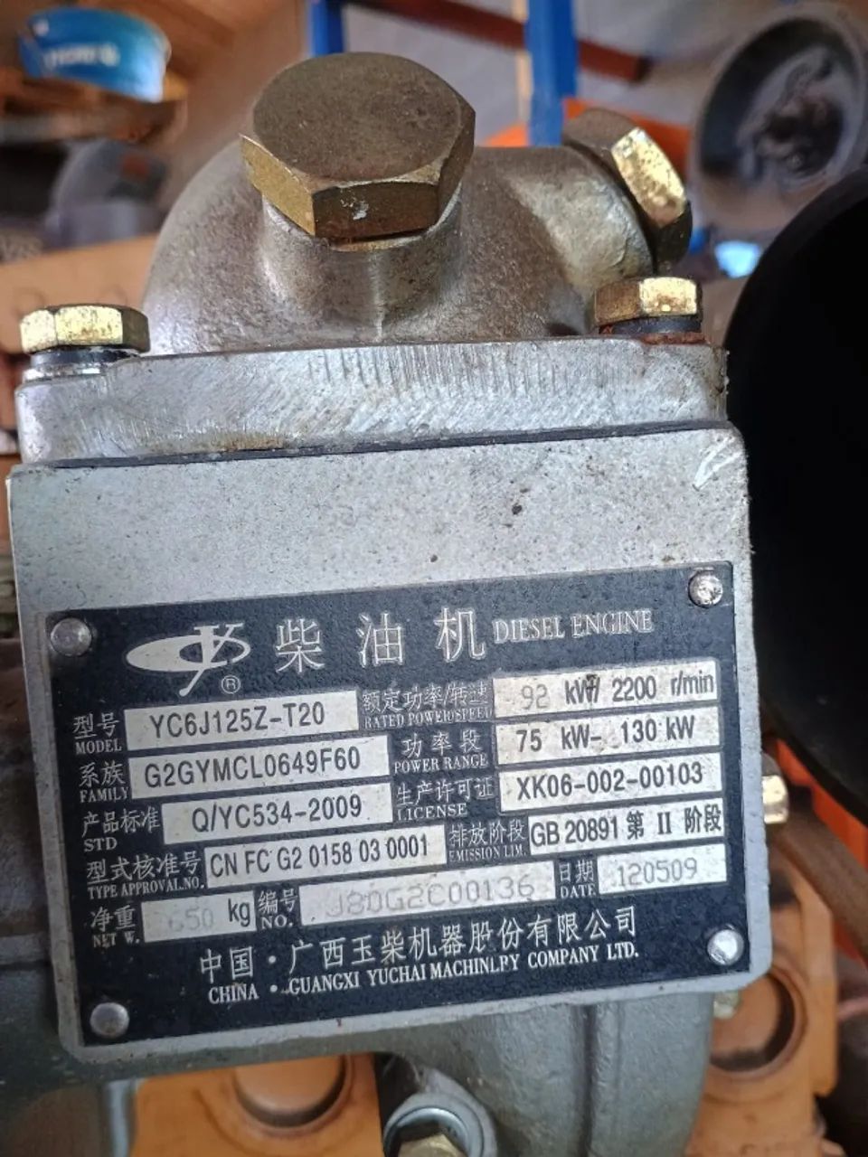 MOTOR YUCHAI 6J - Foto 3