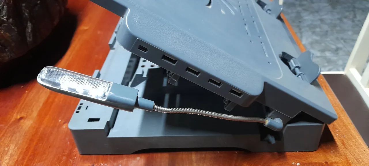 Suporte para Notebook com Cooler e luz led - Foto 3