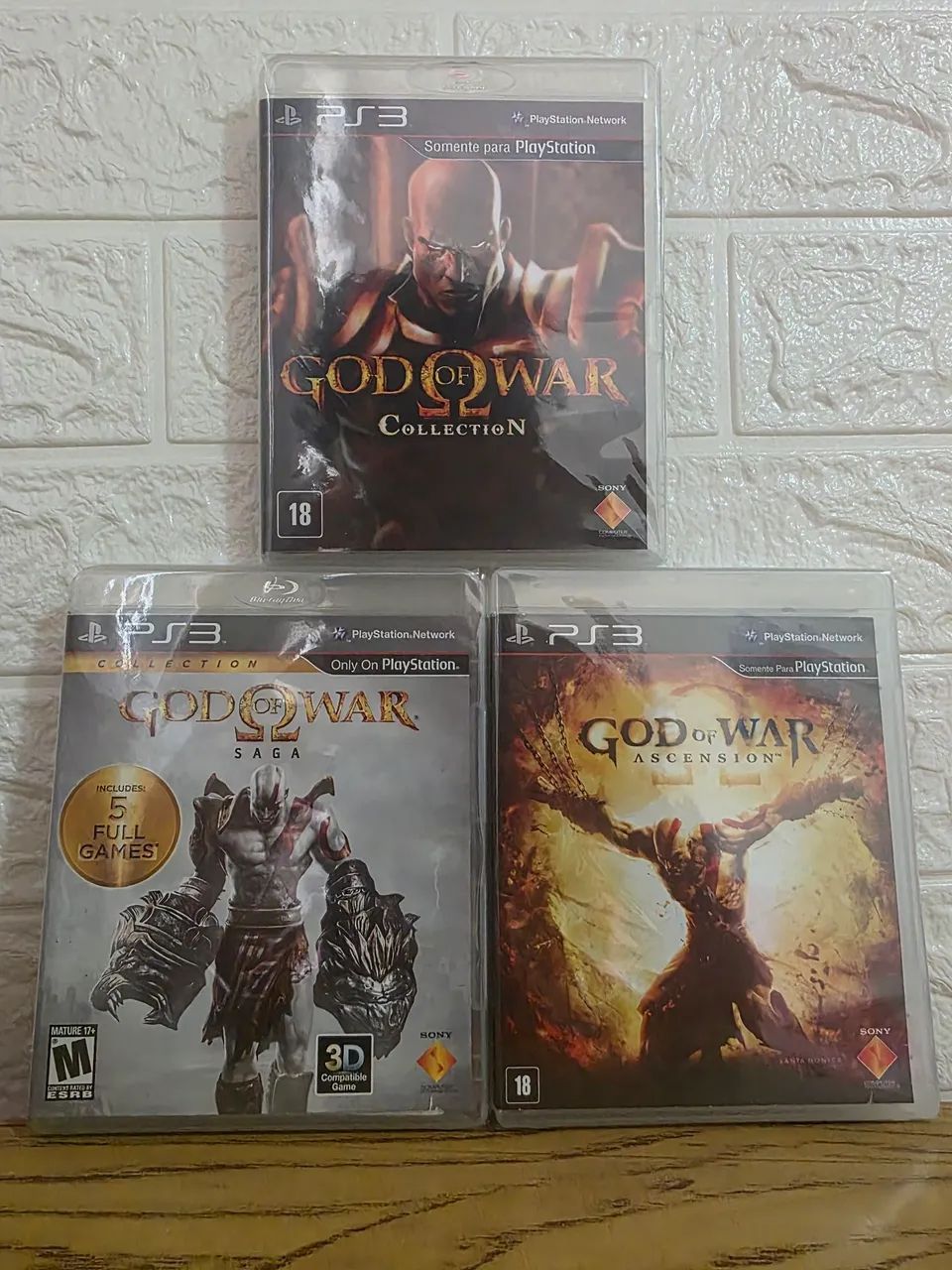 Coleção de games de God of War - PS3