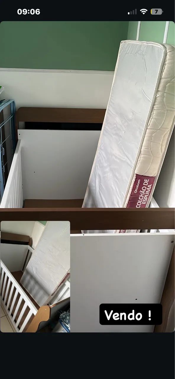 Berço Com ou sem colchão 