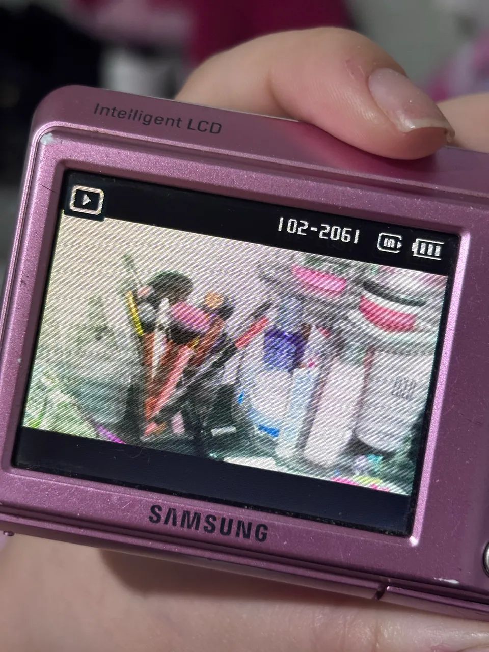 Câmera Digital Rosa Samsung ES15  - Foto 5