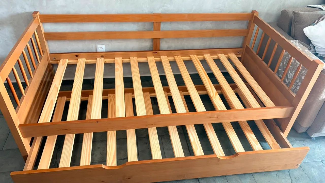 Bi-cama solteiro de madeira - Foto 2