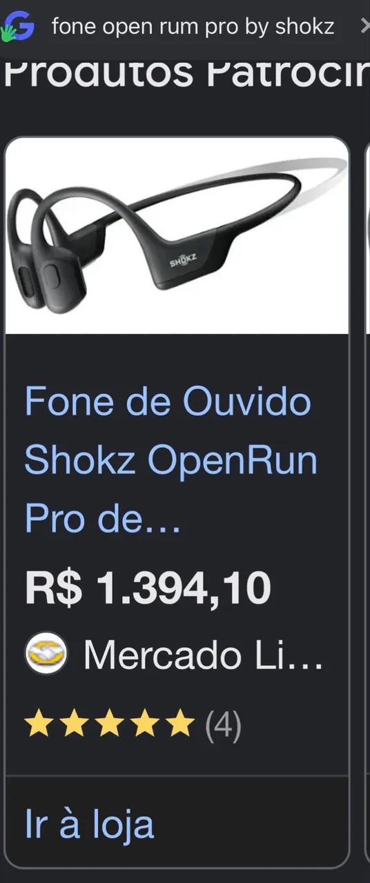Fone de ouvido Shokz - Open Run Pro  - Foto 2