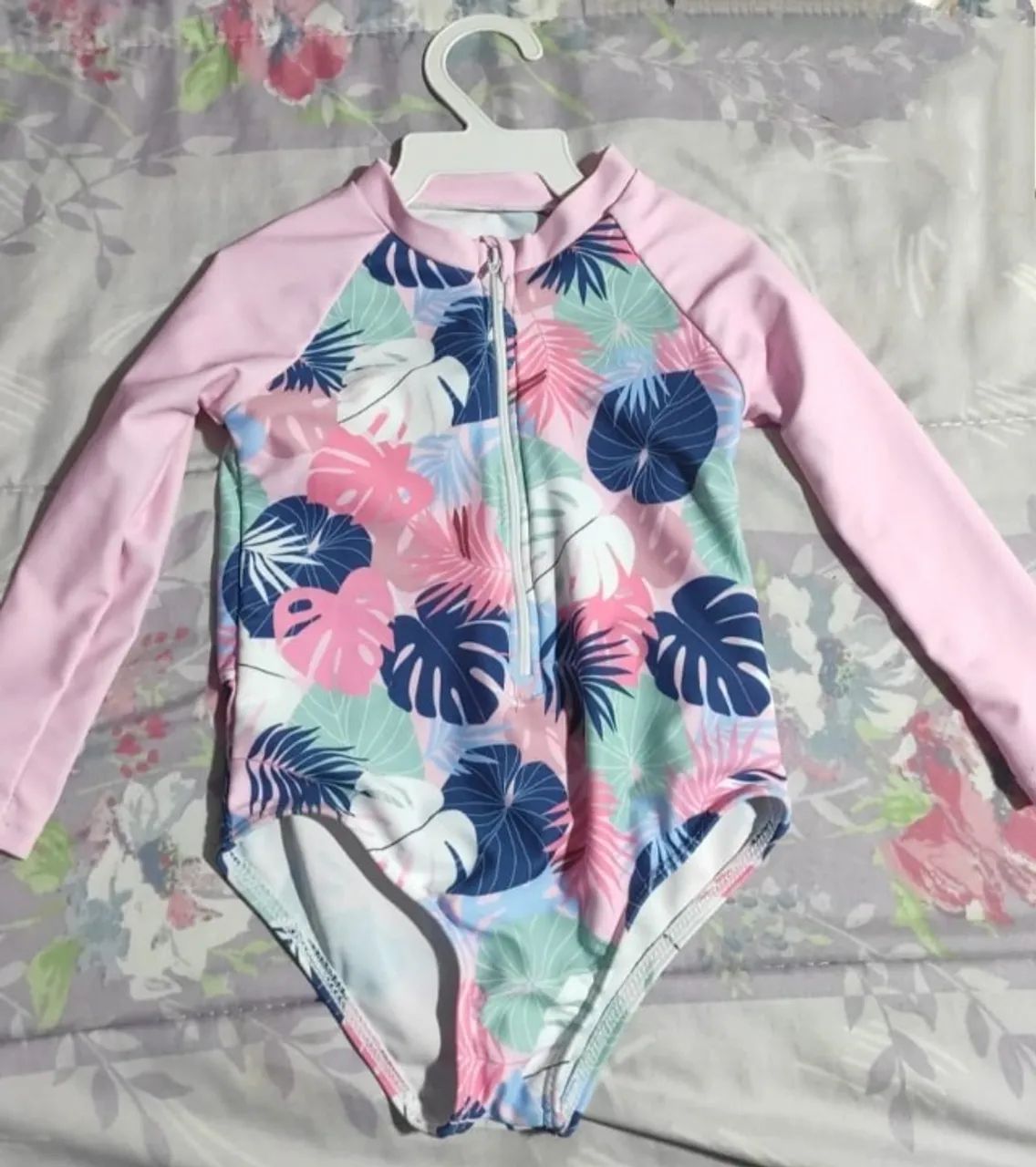 SHEIN Baby One-Piece Swimsuit with Long Sleeves
