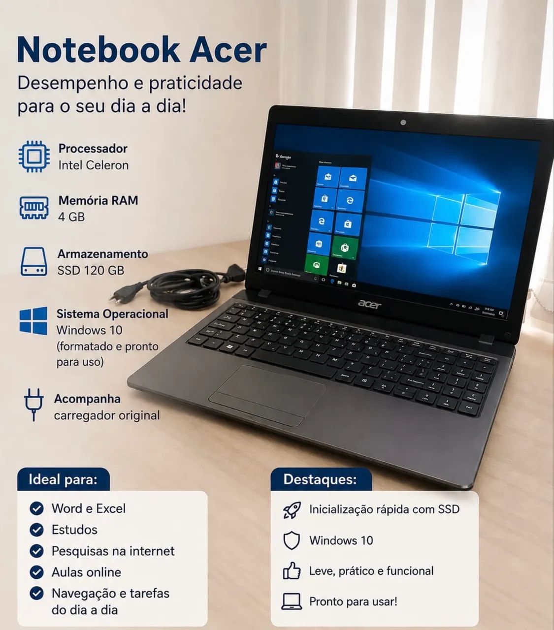 Notebook Acer  - Foto 3
