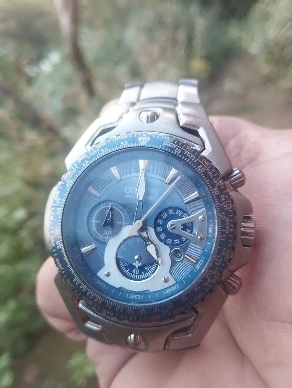 Relógio oriente flytech Titanium original usado em perfeito funcionamento  - Foto 2