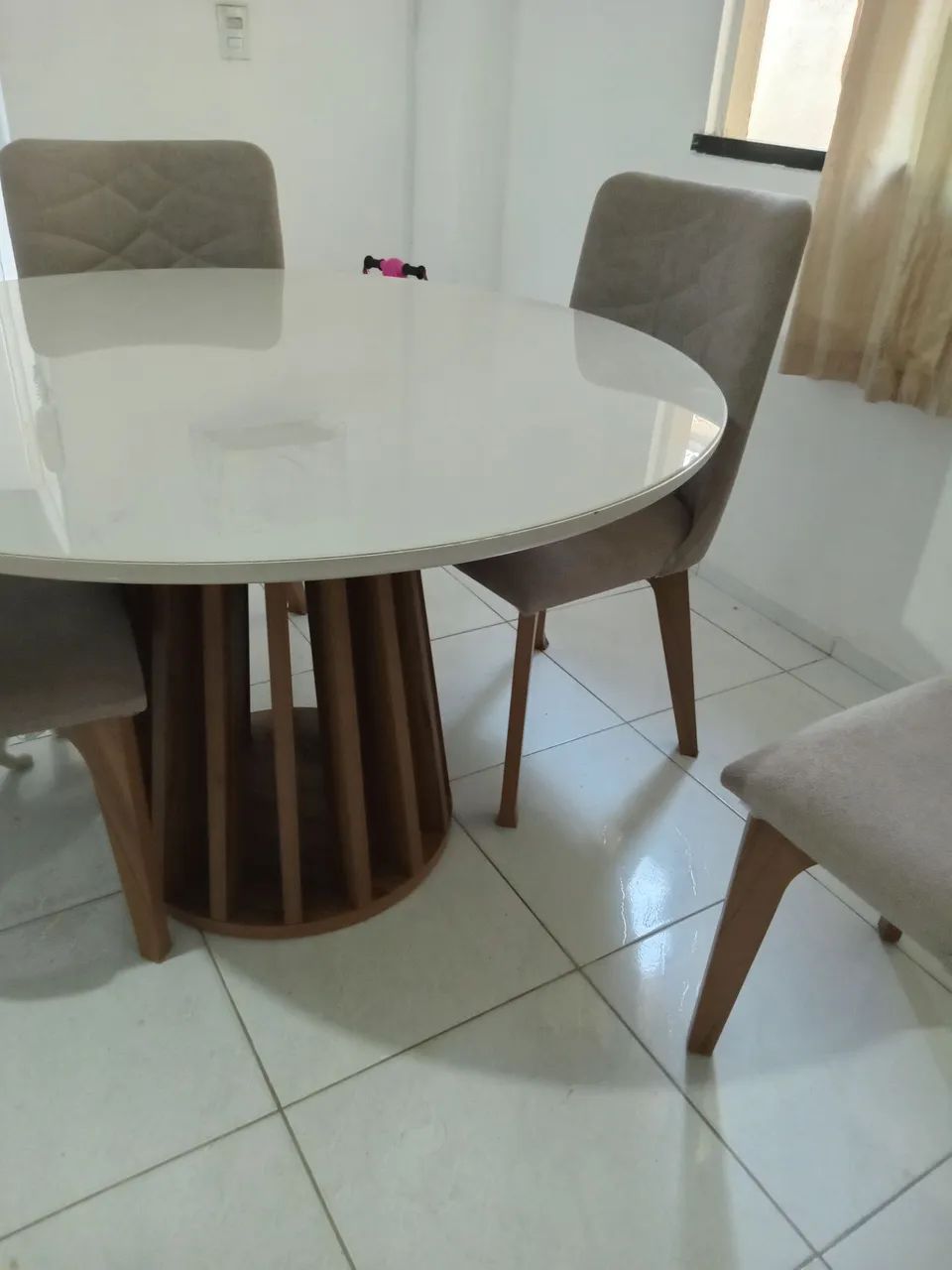 Mesa com tampo de vidro - Foto 4