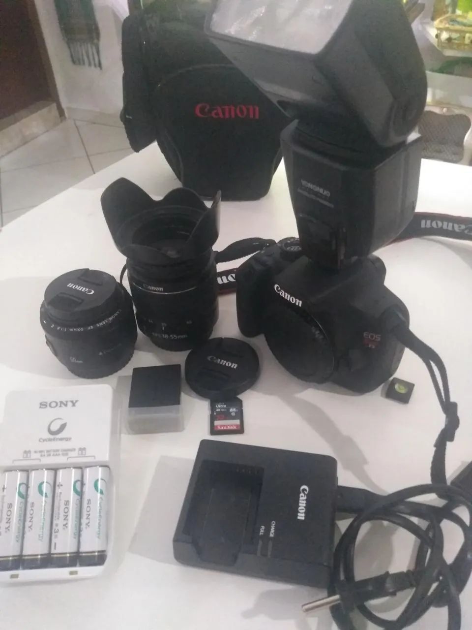 Câmera Canon T5,  Extremamente cuidada e conservada! - Foto 3