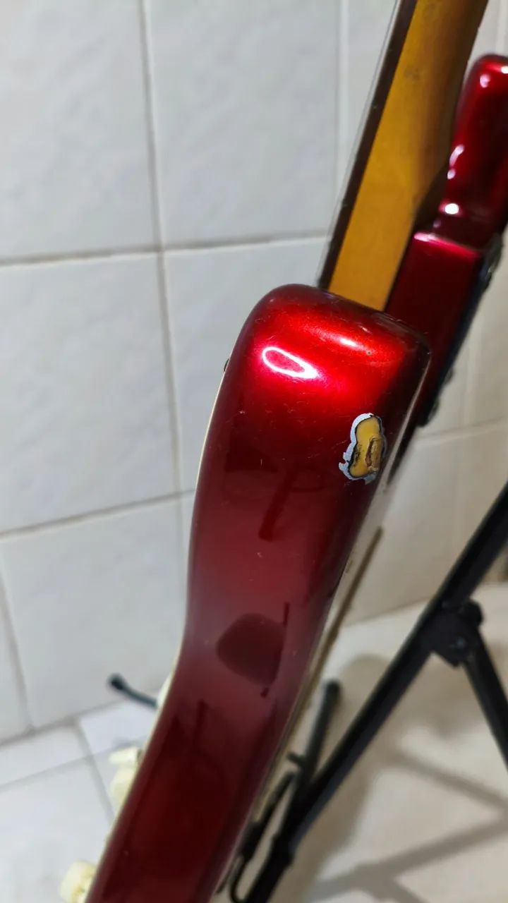 Guitarra Eagle Stratocaster Vermelha + Capa | Funcionando Perfeitamente - Foto 4