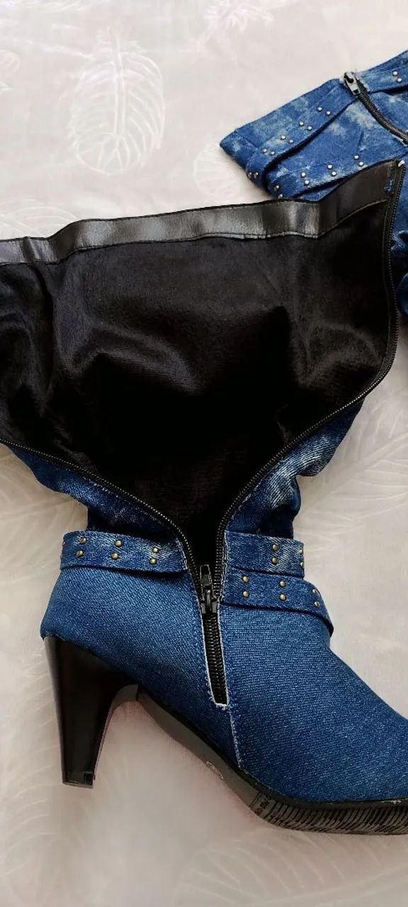 Vendo bota jeans - Foto 3