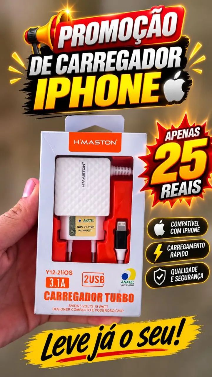 Carregador iPhone 