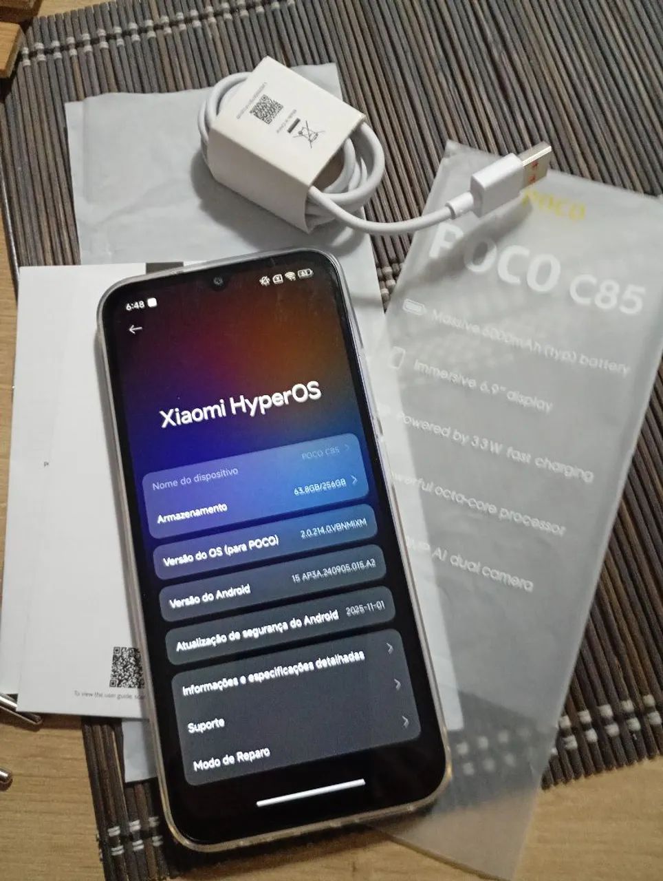 Celular xiaomi Povo C85 256gb  - Foto 4