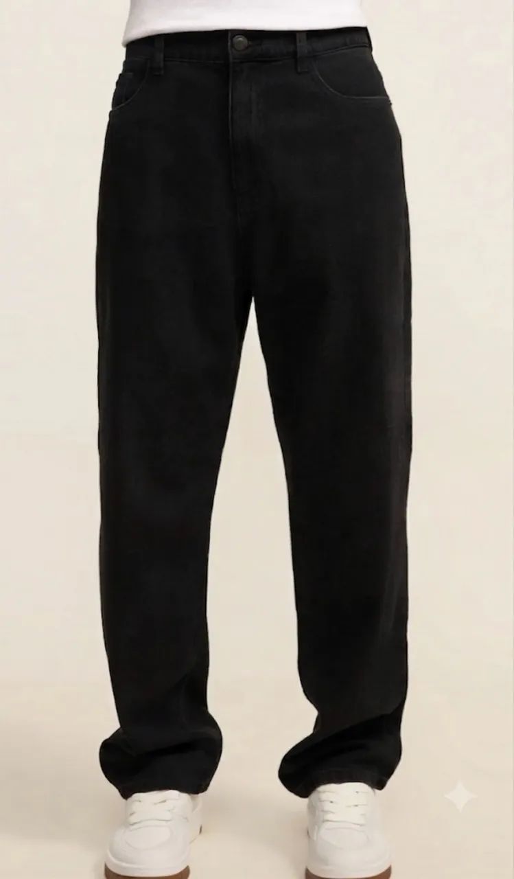 calça baggy preta - Foto 2