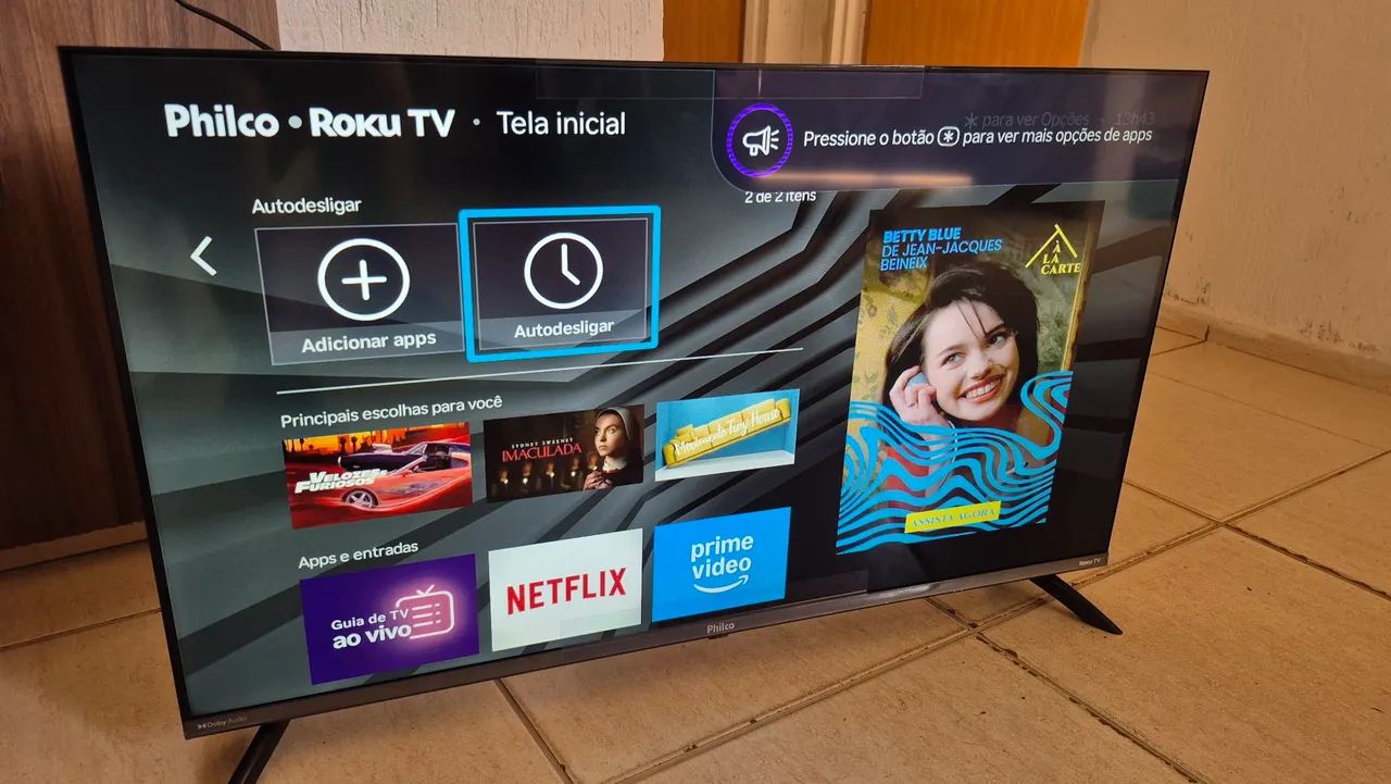 Tv smart 43 Philco Roku impecável  - Foto 3