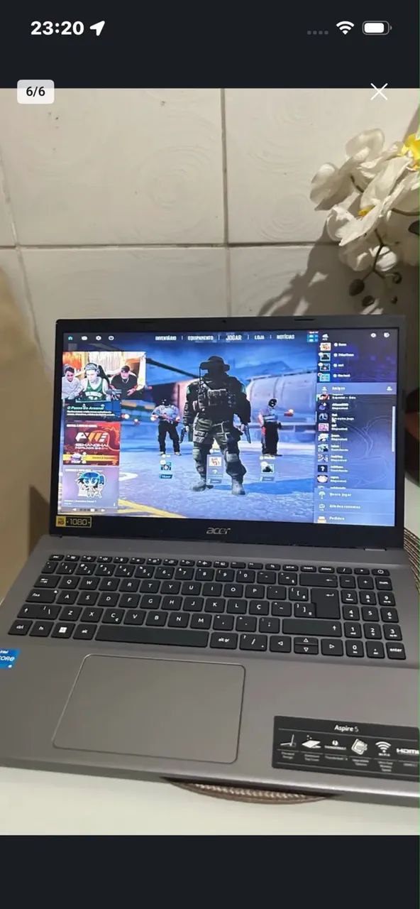 Vendo notebook acer aspire i5 de 12° ou troco em pc gamer  - Foto 4