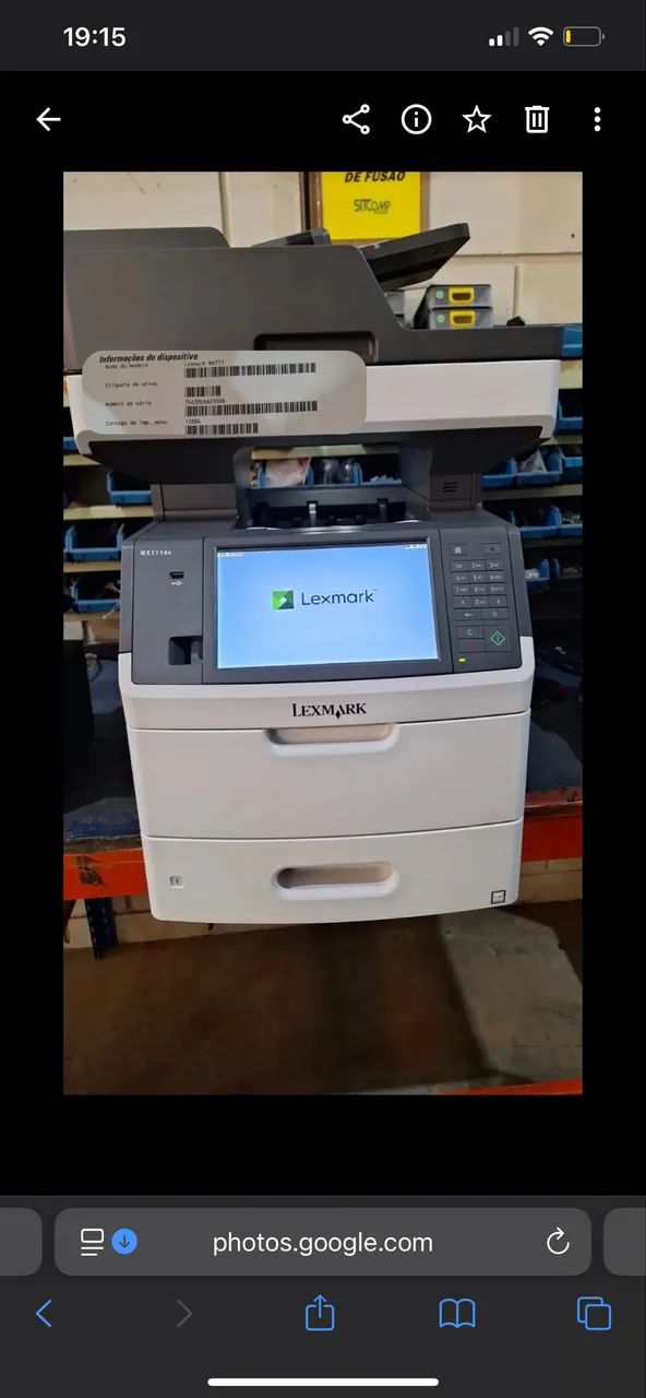 IMPRESSORA LASER MX711dhe LEXMARK  - Foto 4